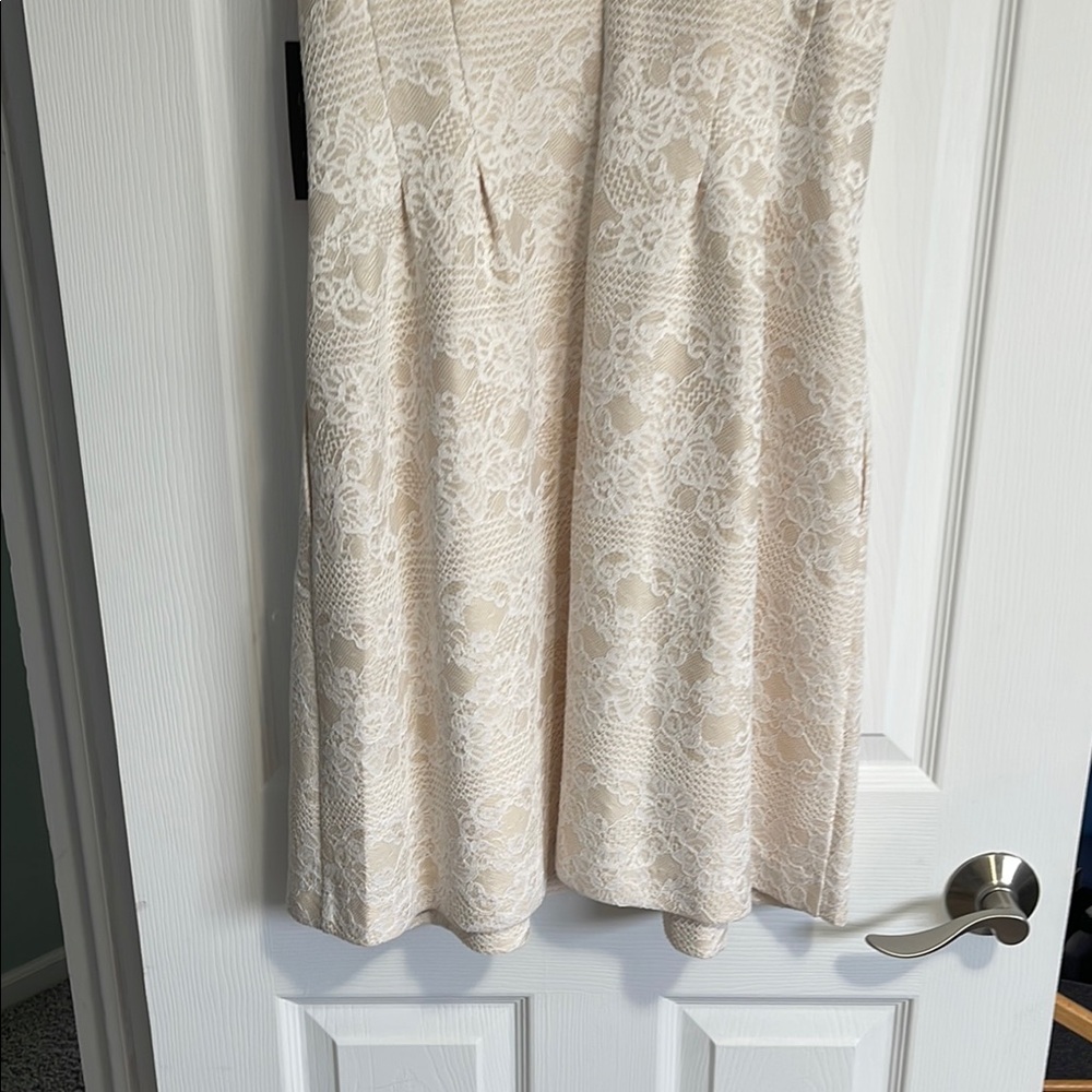 Vince Camuto Cream Lace Dress - Picture 7 of 10